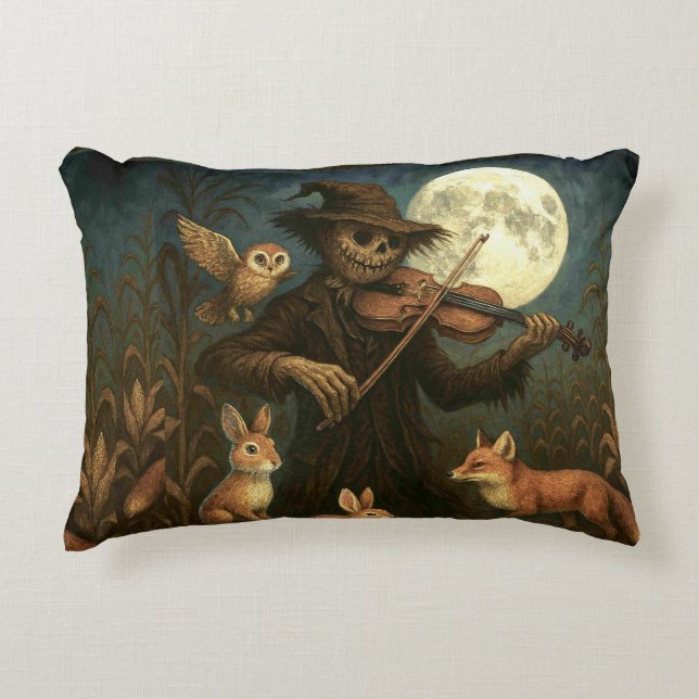 Full Moon Fågelskrämma Sergranat Prydnadskudde (Framsidan)