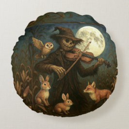 Full Moon Fågelskrämma Sergranat Rund Kudde