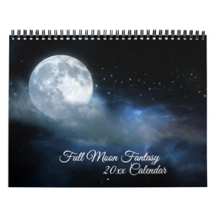 Full Moon Fantasy Lunar Surrealism Celestial Natt Kalender