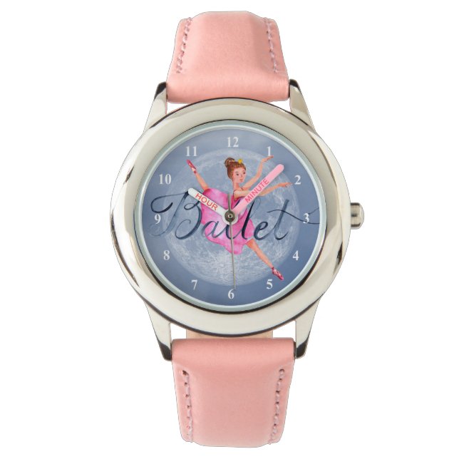 Full Moon Fantasy Söt Ballerina Ballet Armbandsur (Framsida)