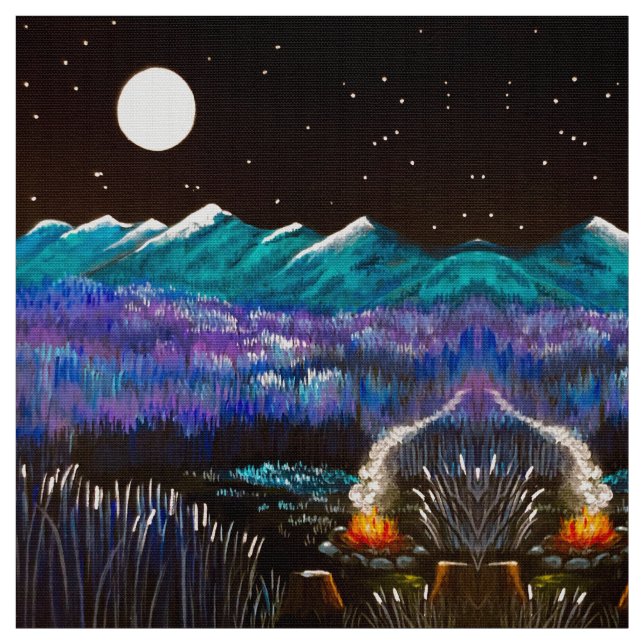 Full Moon Fire Fabric Tyg (Prov)