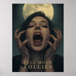 Full Moon Follies | Halloween Poster