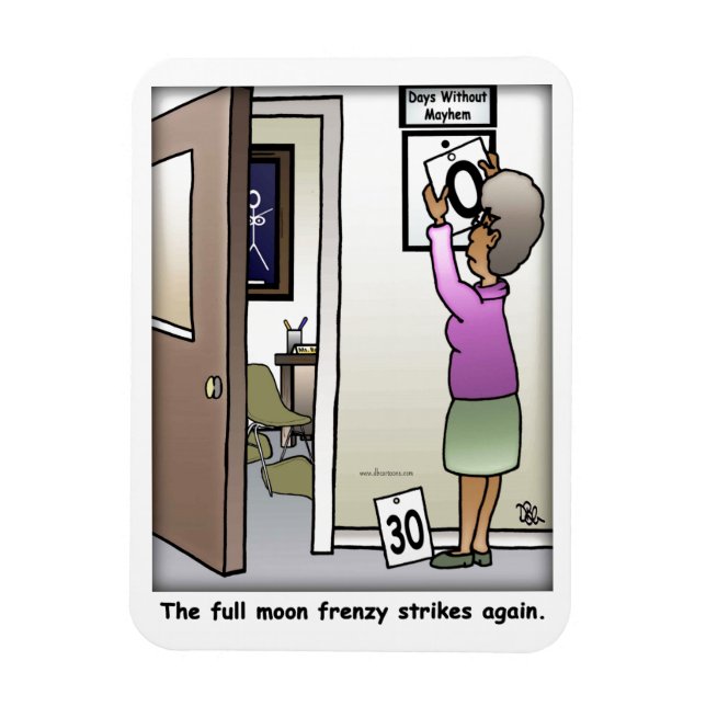 Full Moon Frenzy Flexible Magnet (Vertikal)