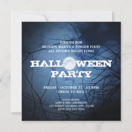 Full Moon Halloween fest-inbjudan Inbjudningar