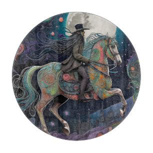 Full Moon Halloween Horseback Rider