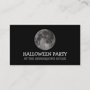 Full Moon, Halloweenfest Biljett Inbjudan