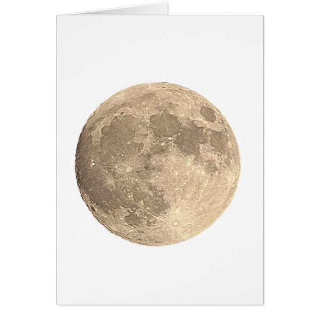 Full Moon Hälsningskort (Framsidan)