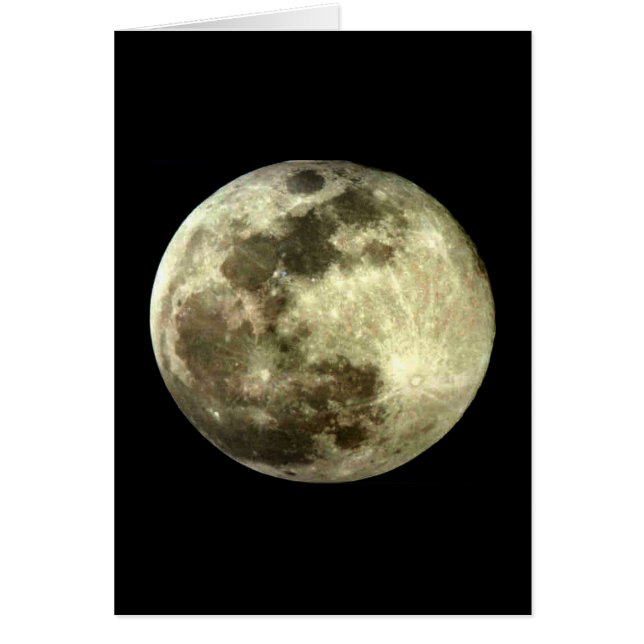 Full Moon Hälsningskort (Framsidan)