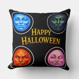 Full moon happy Halloween elemental throw pillow d Kudde