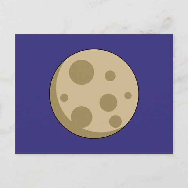 Full Moon Helg Vykort (Framsida)