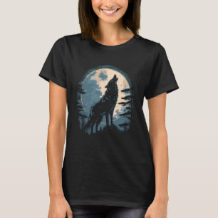 Full Moon Howling Varg Vargar 2 T Shirt