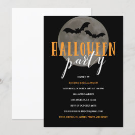 Full Moon | Inbjudan till halloween fest