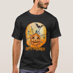 Full Moon Jack o lantern Happy halloween T Shirt
