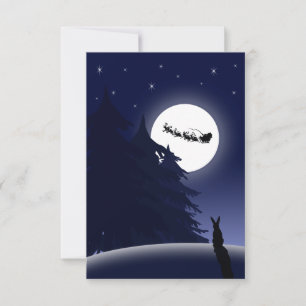 Full Moon jul Santa Sleigh