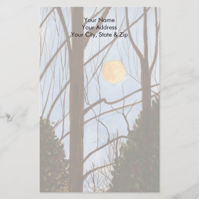 Full Moon Julgran Farm Brevpapper (Framsida)