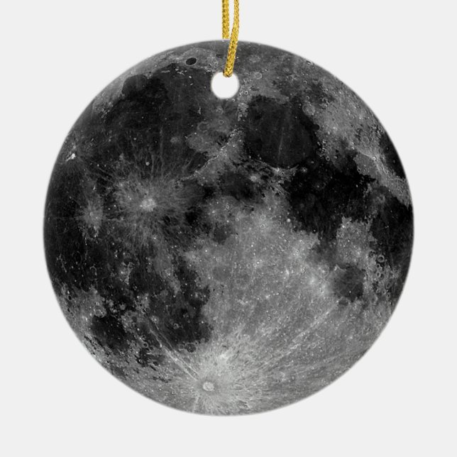 Full Moon Julgransprydnad Keramik (Framsidan)