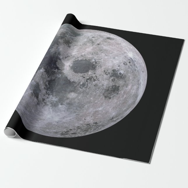 FULL MOON Linen Wrapping Papper Presentpapper (Utrullad)