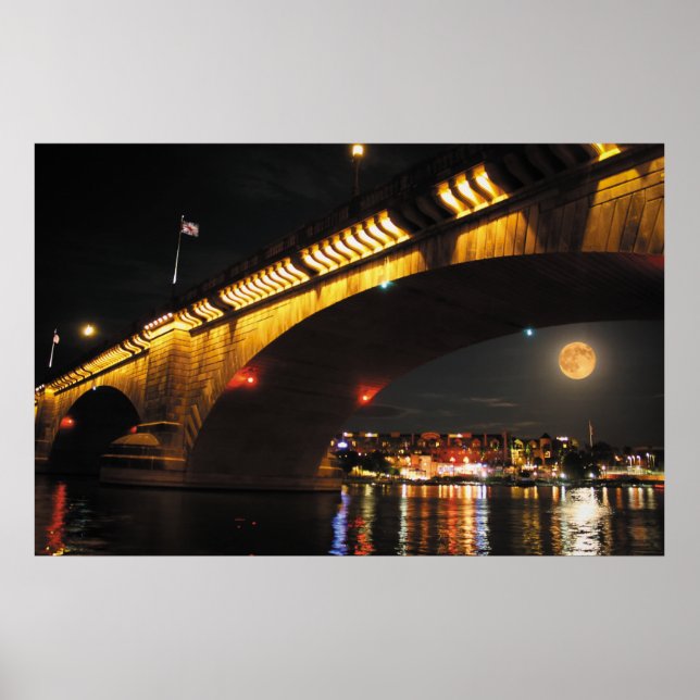 Full Moon London Bridge Poster (Framsidan)