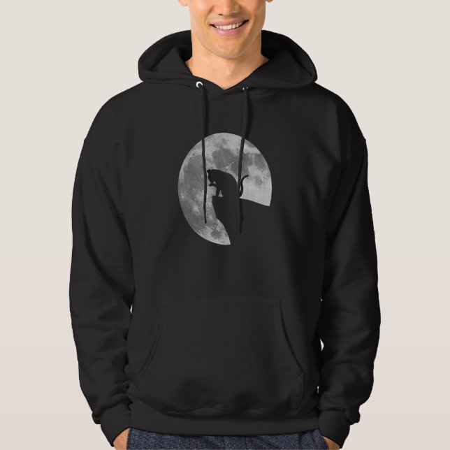 Full Moon Luna Cat Hoodie (Framsida)