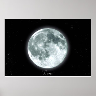 "FULL MOON ("Luna")" Poster