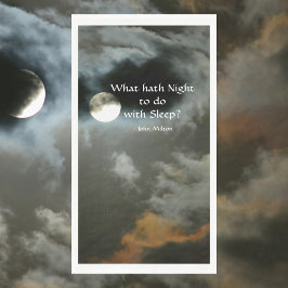 Full Moon med Natt citat Mysterious Pappersservett