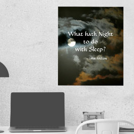 Full Moon med Natt citat Nightshift Poster