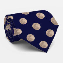 Full Moon Mörk Navy Blue Polka Dot Tie