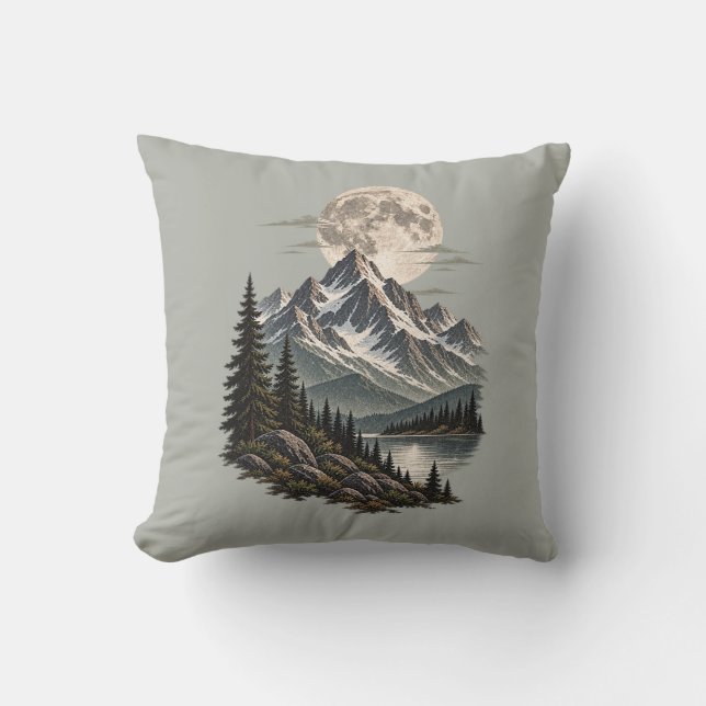 Full Moon Mountain Wilderness Kudde (Framsida)
