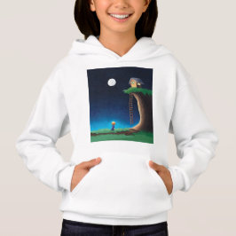 Full Moon Night Himlar Hoodie T Shirt
