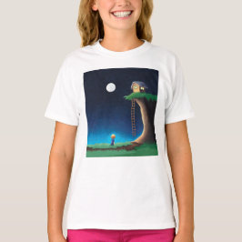 Full Moon Night Himlar T-Shirt