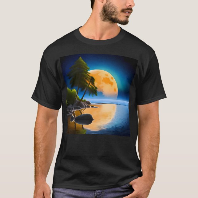 Full Moon Night T Shirt (Framsida)