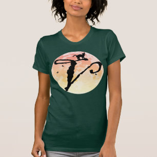 Full Moon och Cat V Initial Monogram T-Shirt