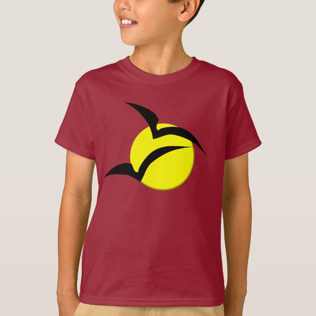 Full Moon och Fladdermöss Kids Tee (Framsida)