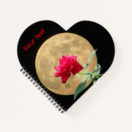 Full Moon och Fullt Bloom Röd ros