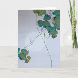 Full Moon och Kudzu Flower, Watanabe Seitei Kort