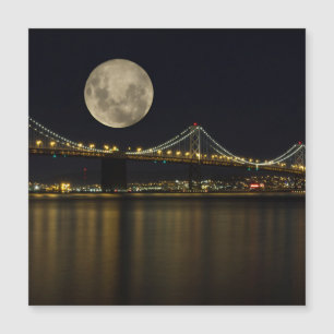 Full Moon över Bay Bridge