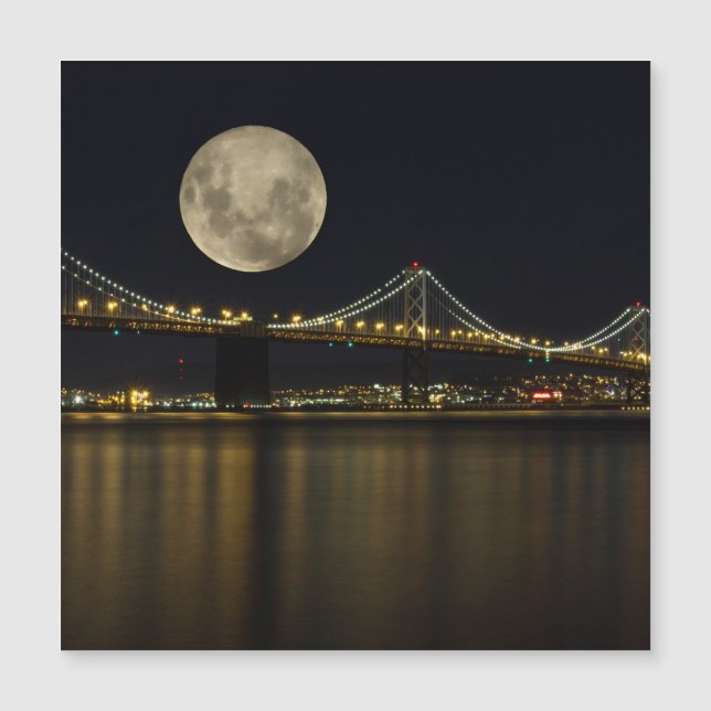 Full Moon över Bay Bridge (Framsida)