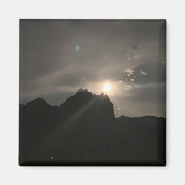 Full Moon över Cathedral Sten med Orb Sedona Magnet