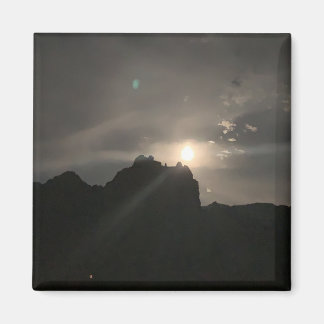 Full Moon över Cathedral Sten med Orb Sedona Magnet