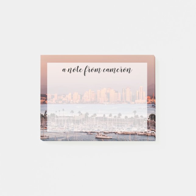 Full Moon över San Diego Post-it Block (Framsida)