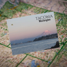 Full Moon Over Tacoma, Washington Travel Vykort