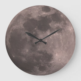 Full moon picture stor klocka