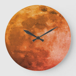 Full moon picture stor klocka