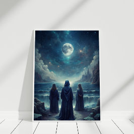 Full Moon Priestesses Mugg - Lunar Witchy Vibes Poster