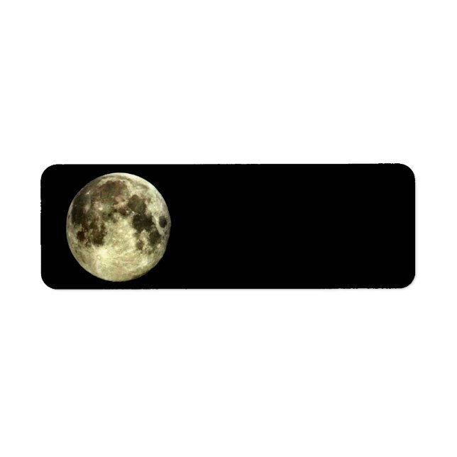 Full Moon Returadress Returadress Etikett (Framsidan)