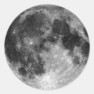 Full Moon Runt Klistermärke