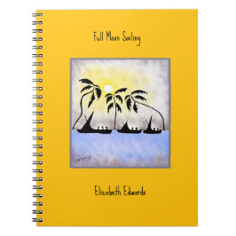 Full Moon Sailing Anteckningsbok