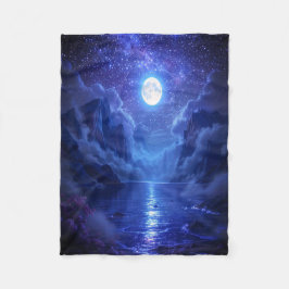 Full Moon Sjö Blanket - Mysigt naturinspirerad Fleecefilt