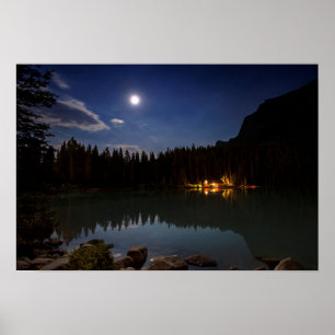 Full Moon Sjö Louise, Kanada Poster