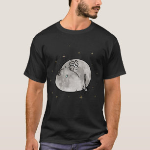 Full Moon Space Stars Night Himmel Funny Humor T Shirt